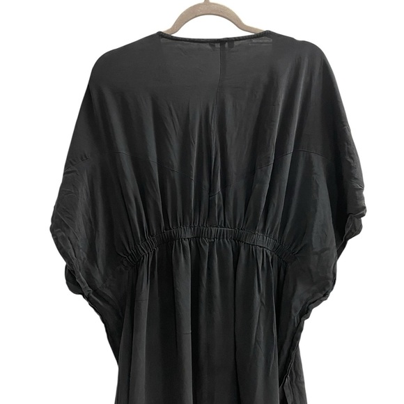 YALY COUTURE Elegant Silk Black Maxi Dress - Picture 4 of 7